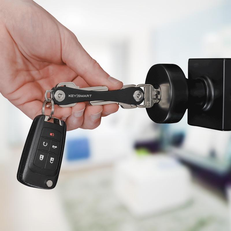 Kompakter Schlüsselhalter & Schlüsselanhänger-Organizer