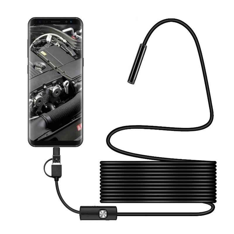 (🔥2021 Neujahrsverkauf ) Halbstarre, flexible Autofokus-WLAN-Endoskopkamera