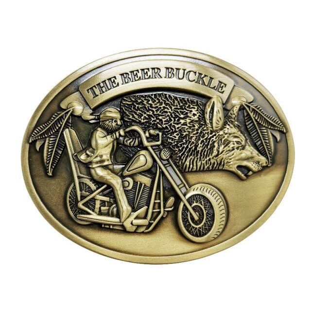 Retro Metall Bier Gürtelschnalle，befreien Hände