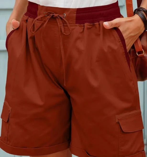 Hohe Taille Damen lässig lose Shorts