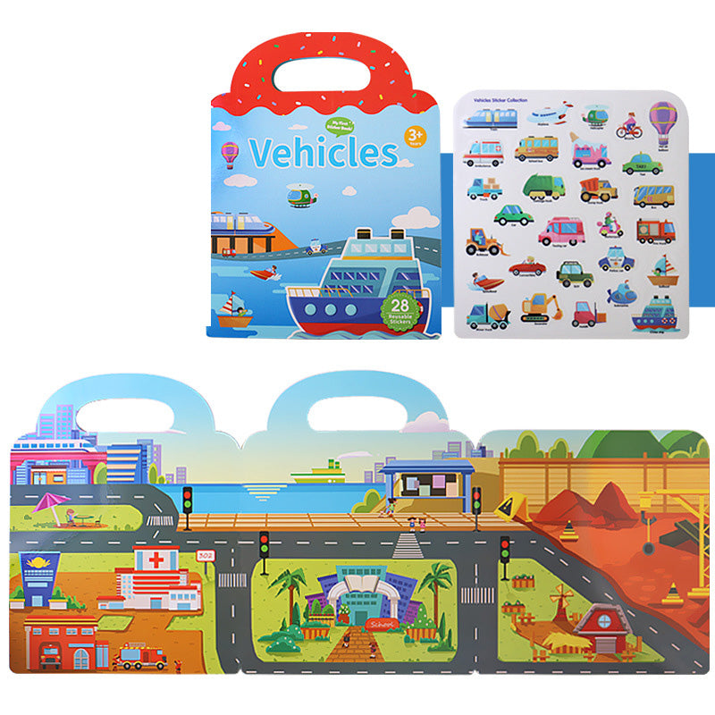 Wiederverwendbares Aufkleberbuch