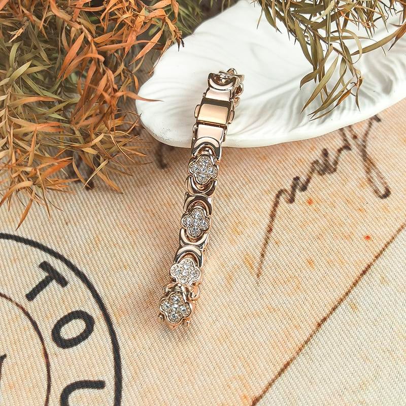 Blumenarmband aus Kupfer