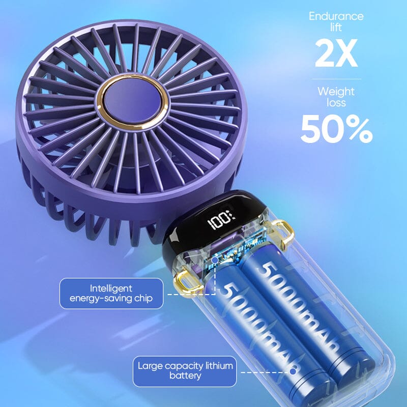 Tragbarer elektrischer USB-Ventilator