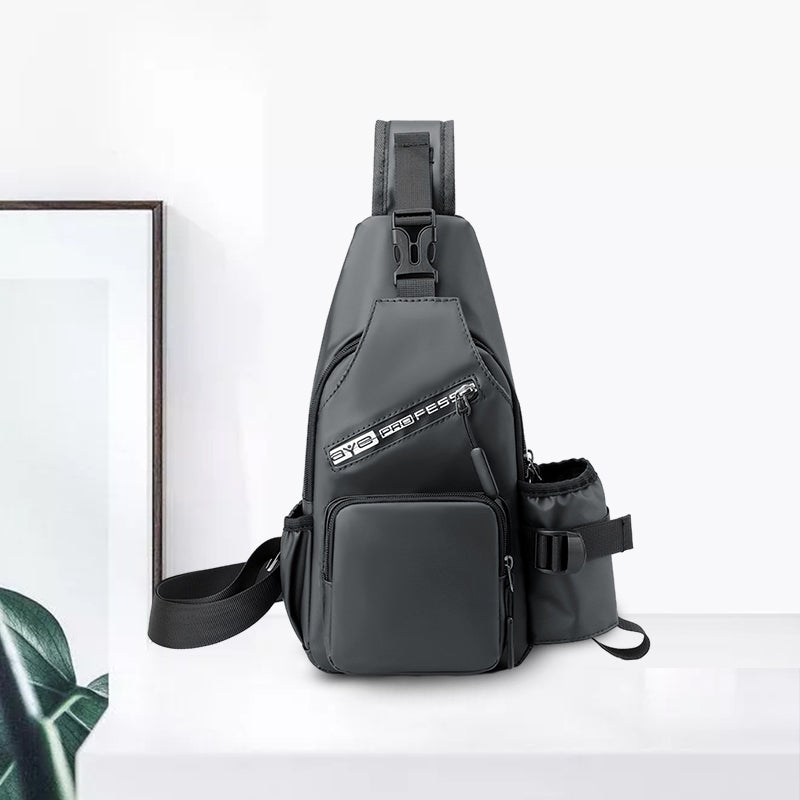 Herren Brusttasche aus Lederfolie