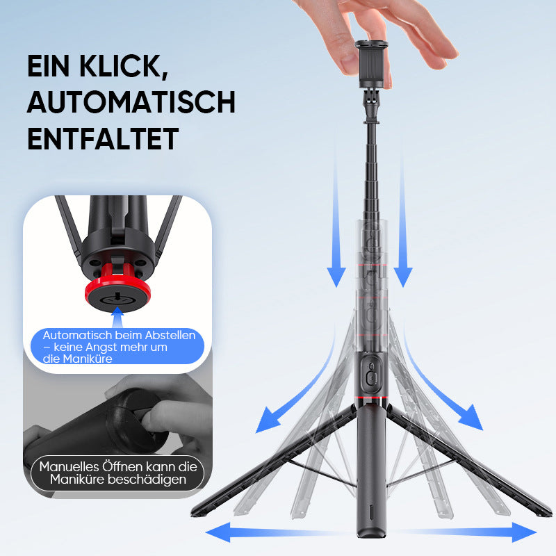TT01 Ausziehbares Bluetooth-Selfie-Stick-Stativ
