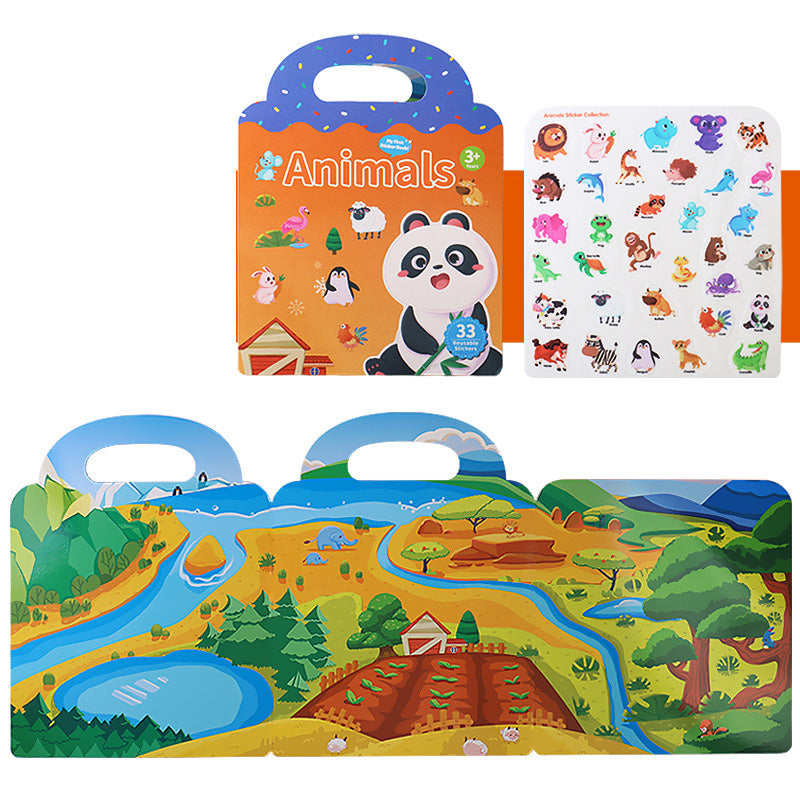 Wiederverwendbares Aufkleberbuch