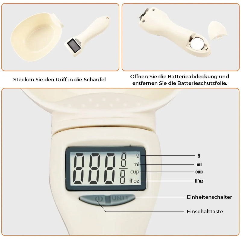 Messlöffelwaage für Lebensmittel