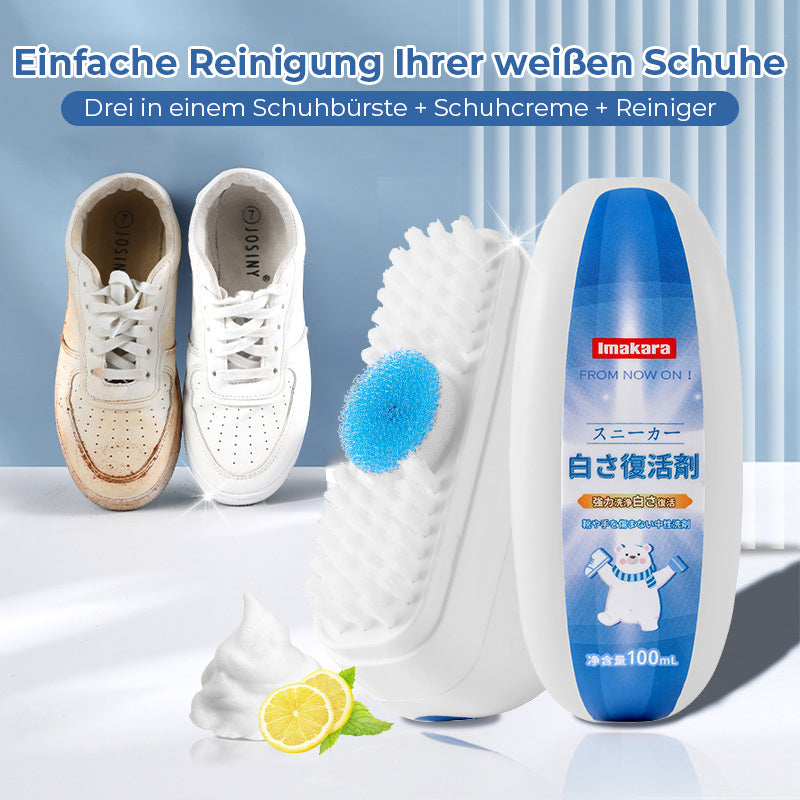 Weißer Schuhreiniger