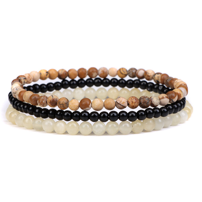 Amethyst-Stressabbau Perlenarmband