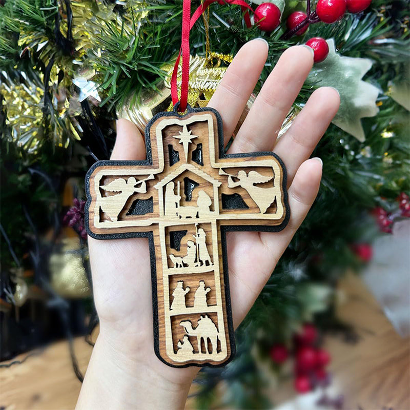 Weihnachtsornament Kreuz