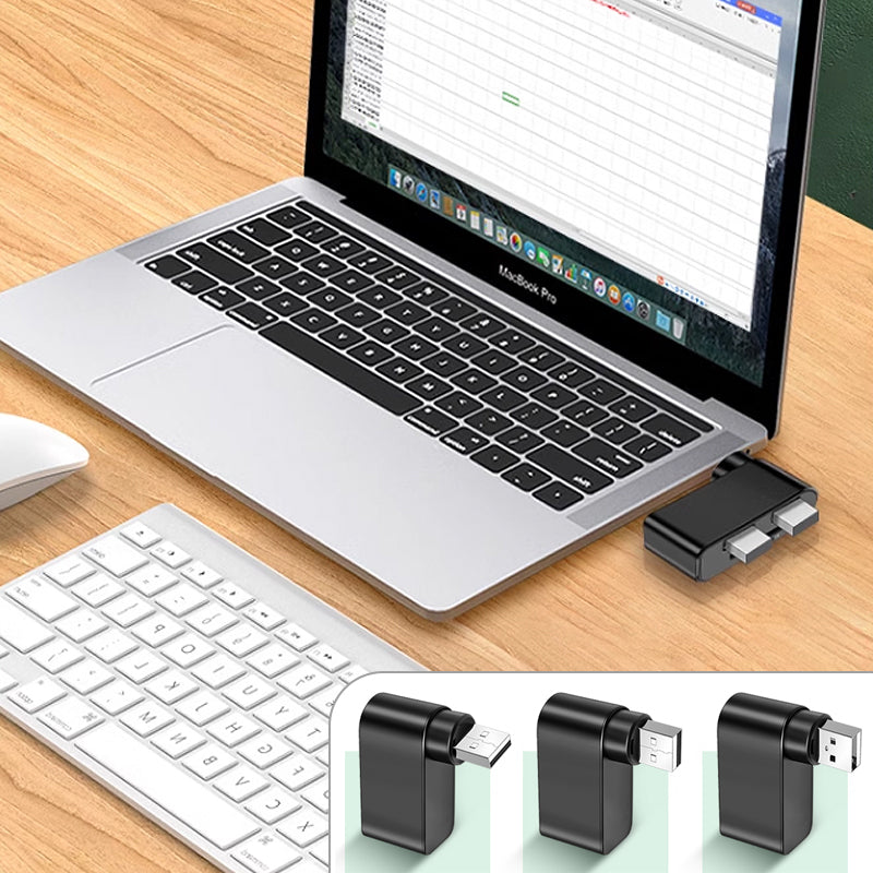 4-in-1 drehbarer USB-Hub