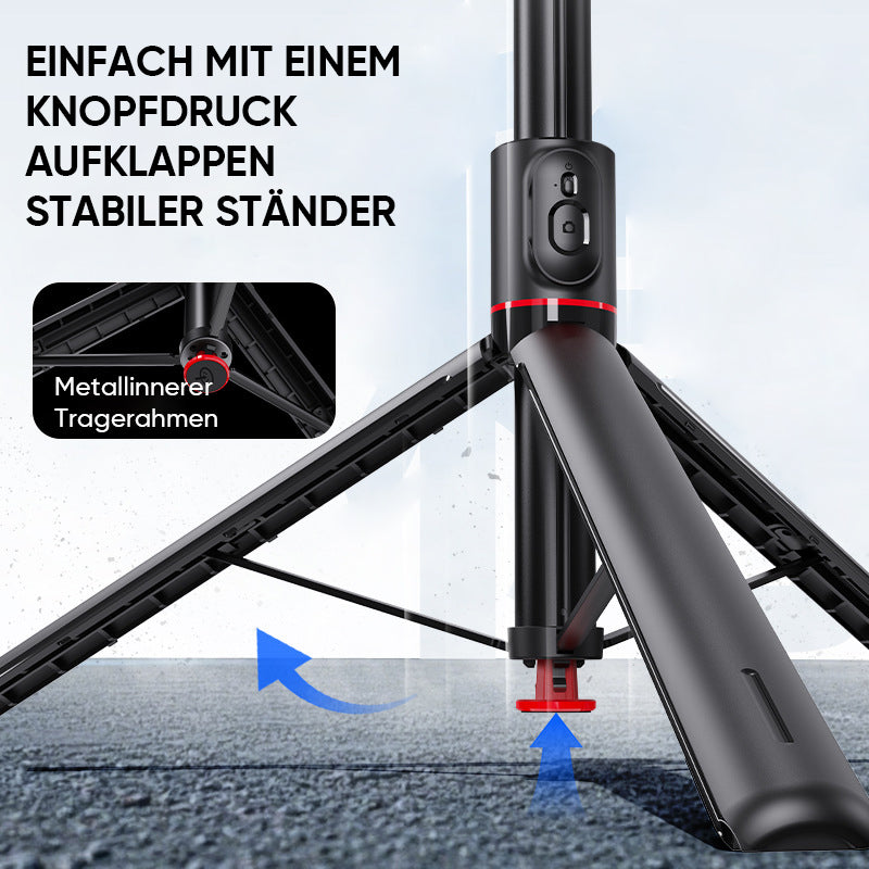 TT01 Ausziehbares Bluetooth-Selfie-Stick-Stativ