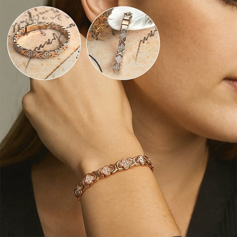Blumenarmband aus Kupfer