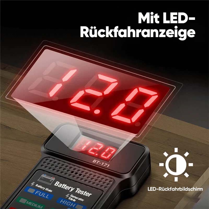 Multifunktionaler 12-V-Batterietester für Autos