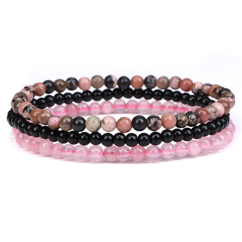 Amethyst-Stressabbau Perlenarmband