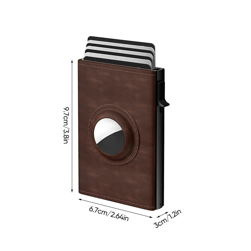 Klappbrieftasche aus Leder mit großem Fassungsvermögen