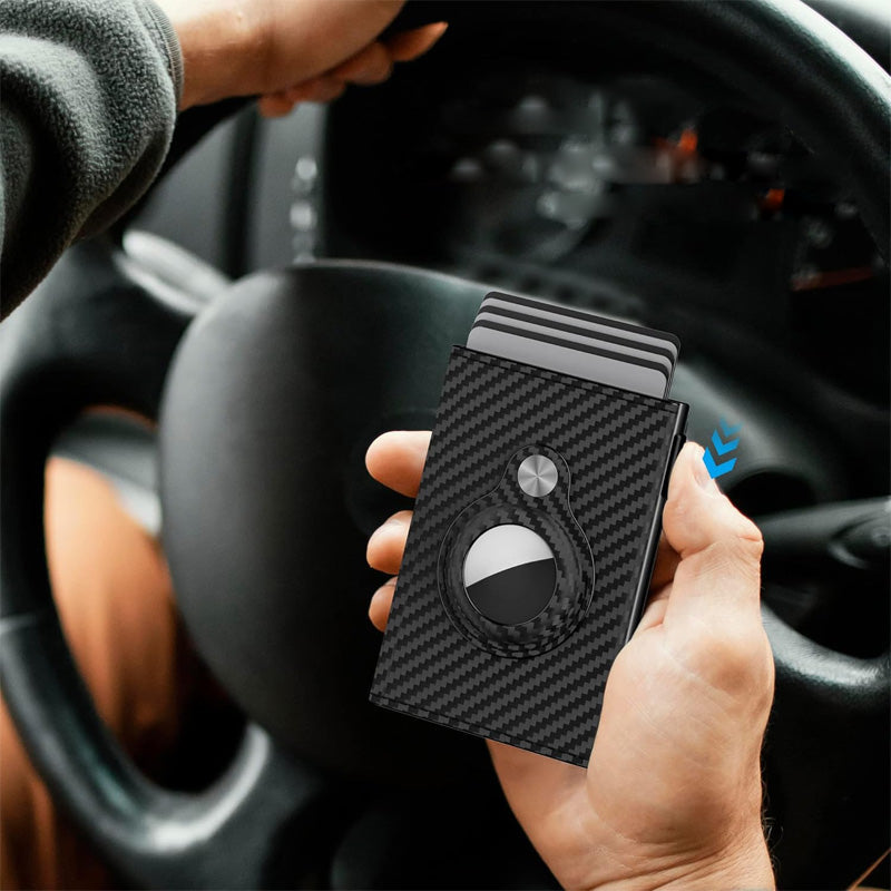 Klappbrieftasche aus Leder mit großem Fassungsvermögen