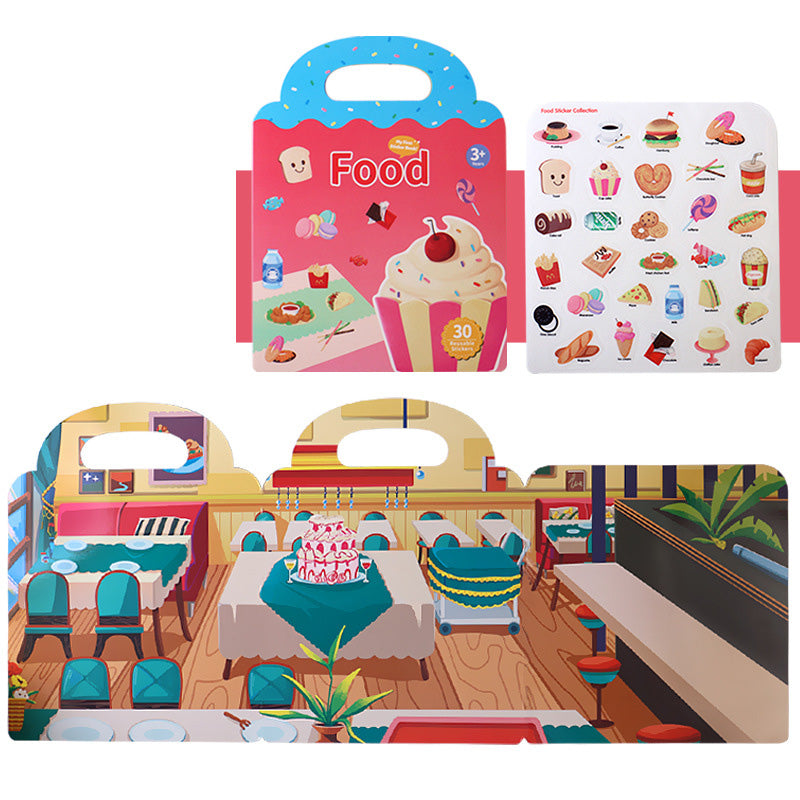 Wiederverwendbares Aufkleberbuch