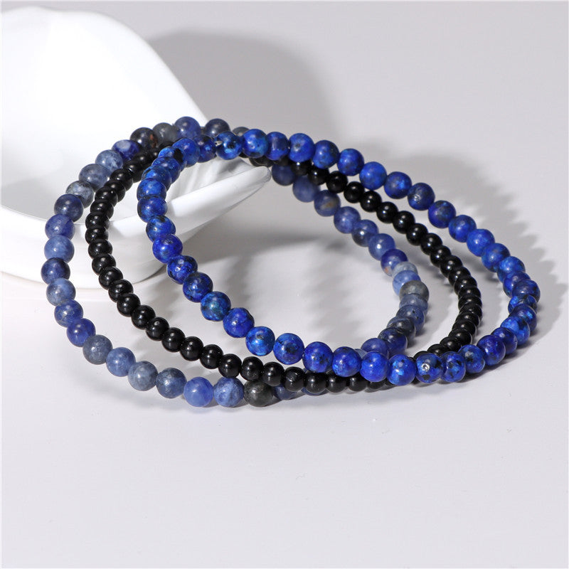 Amethyst-Stressabbau Perlenarmband