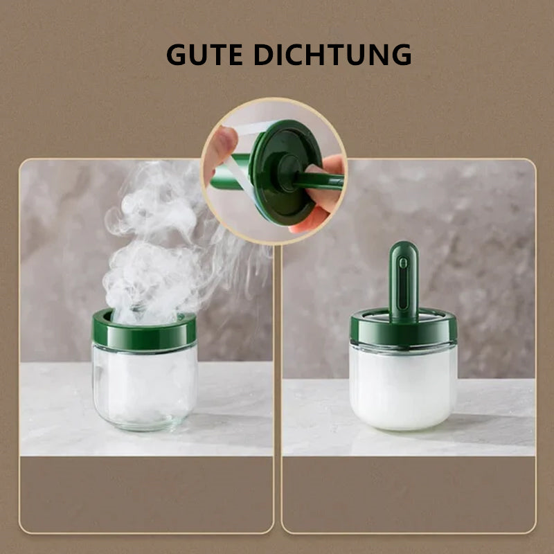 Gewürzflasche mit einziehbarem Löffel