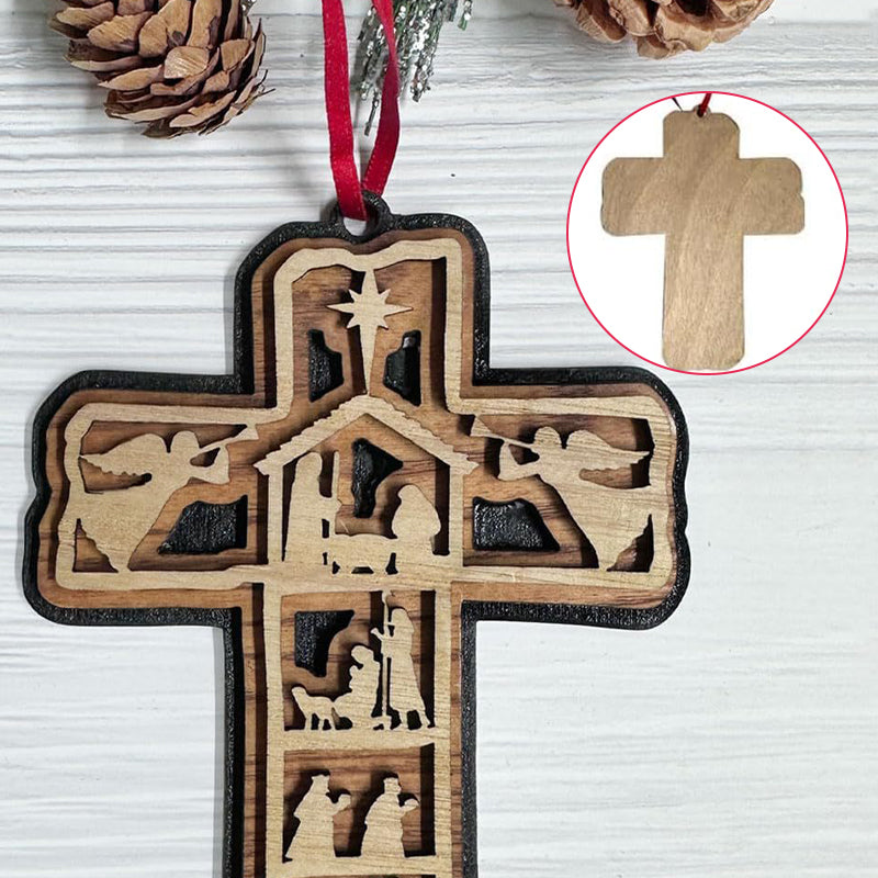 Weihnachtsornament Kreuz