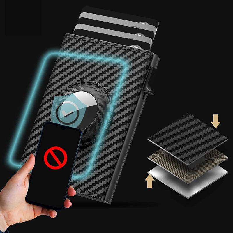 Klappbrieftasche aus Leder mit großem Fassungsvermögen