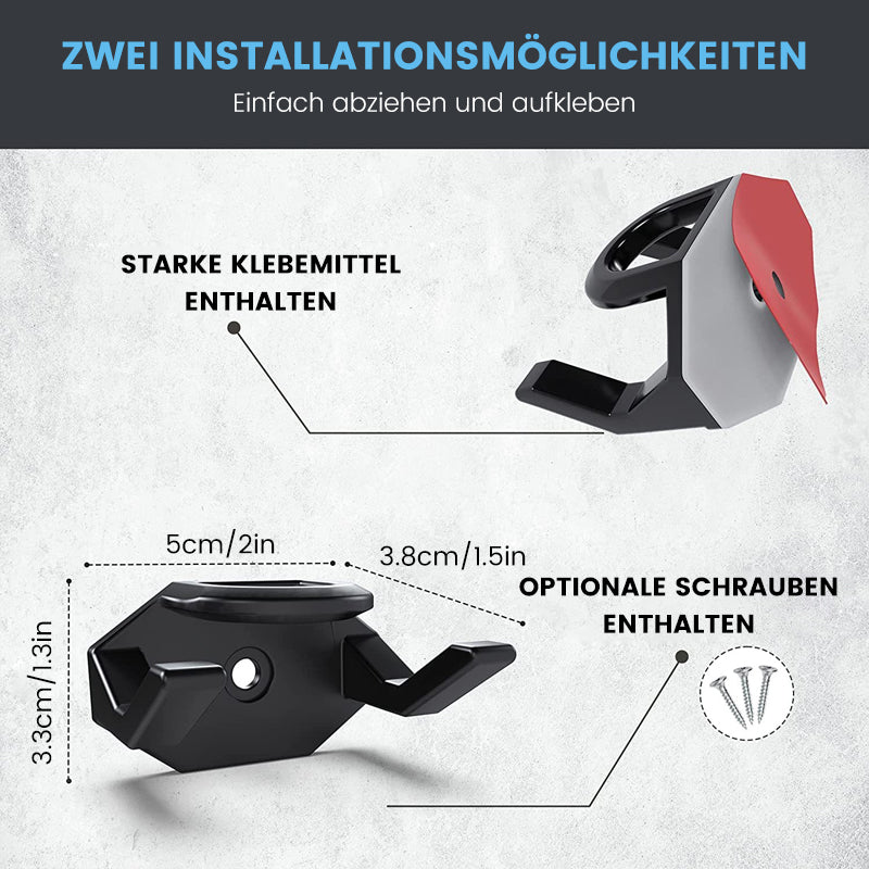Selbstklebende Baseballkappen-Haken (8 stk.)