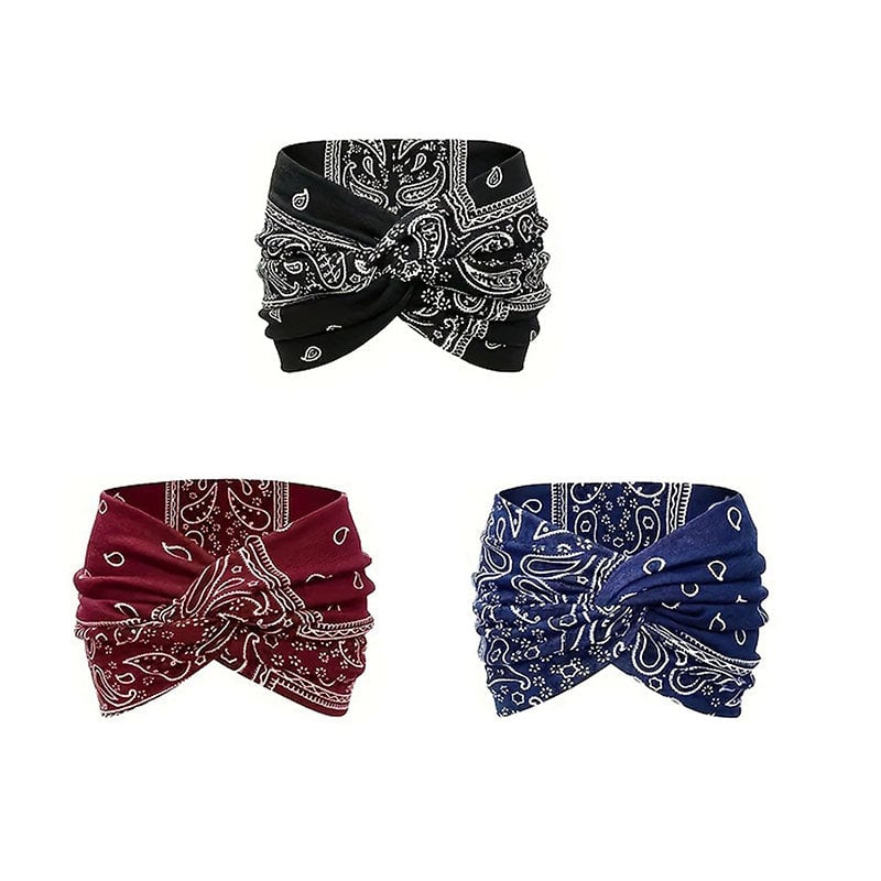 Yoga-Stirnband mit Kreuz-Print