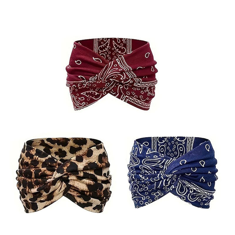 Yoga-Stirnband mit Kreuz-Print