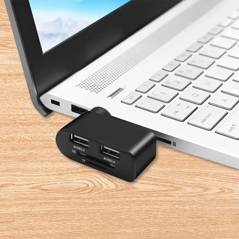 4-in-1 drehbarer USB-Hub