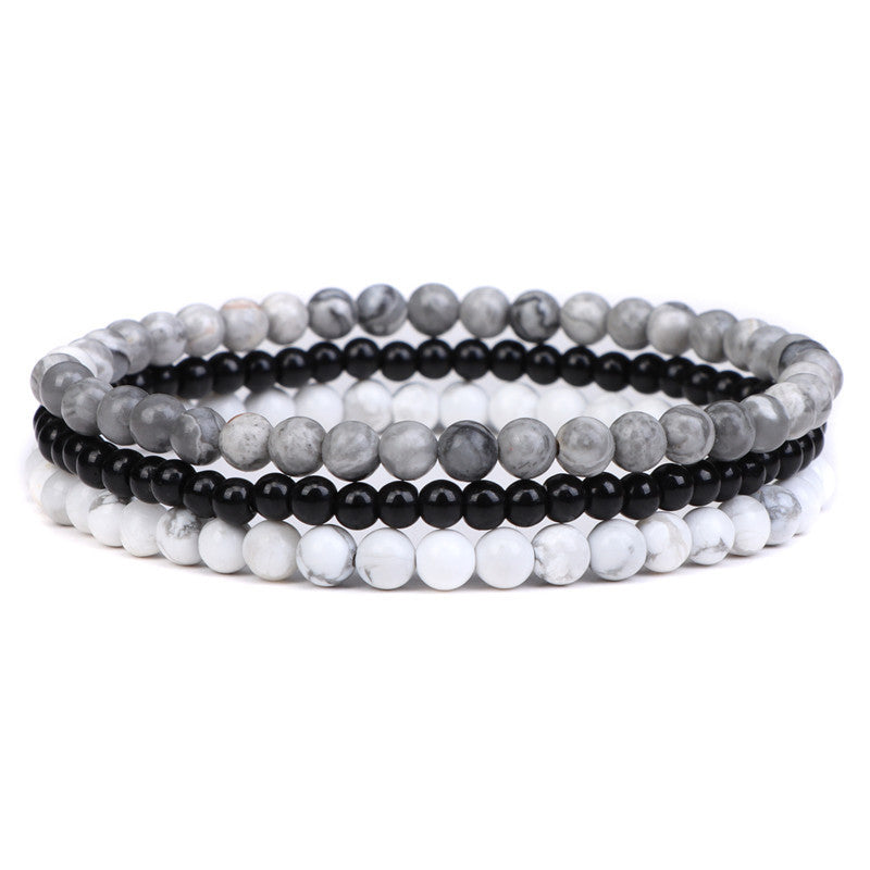 Amethyst-Stressabbau Perlenarmband