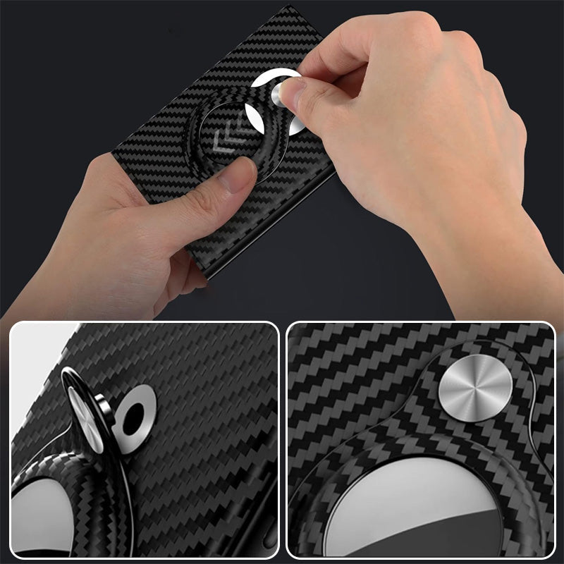 Klappbrieftasche aus Leder mit großem Fassungsvermögen