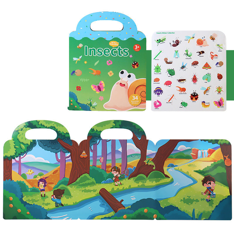 Wiederverwendbares Aufkleberbuch