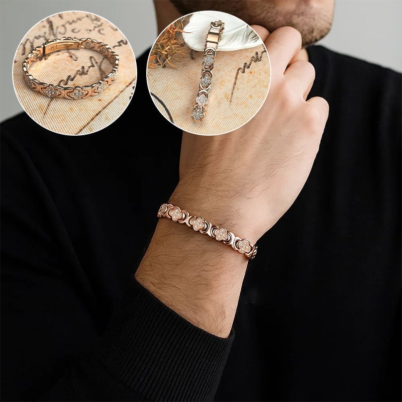 Blumenarmband aus Kupfer