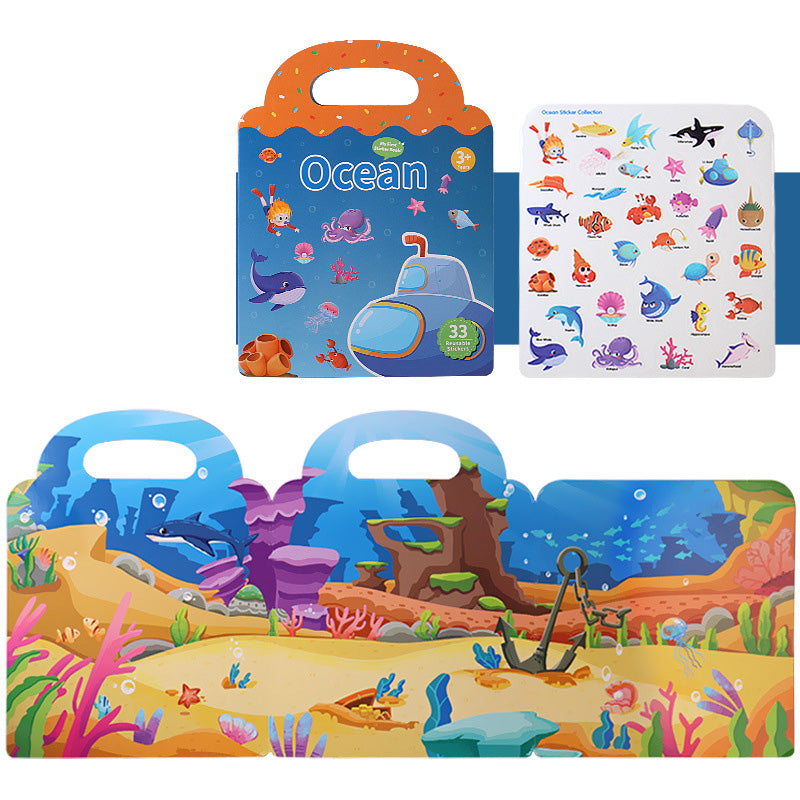 Wiederverwendbares Aufkleberbuch