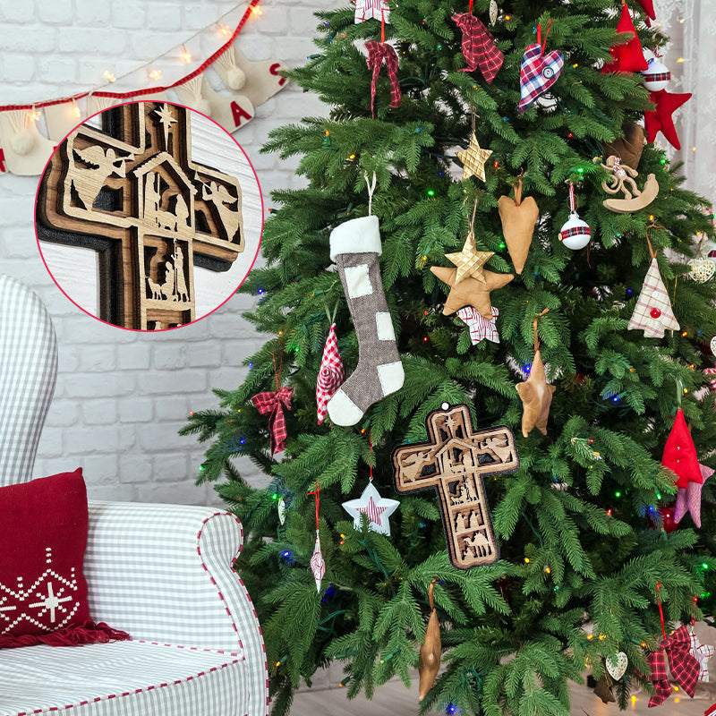 Weihnachtsornament Kreuz
