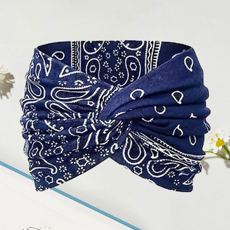 Yoga-Stirnband mit Kreuz-Print