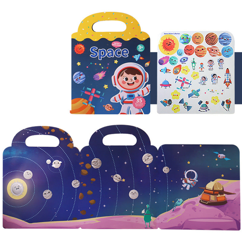 Wiederverwendbares Aufkleberbuch