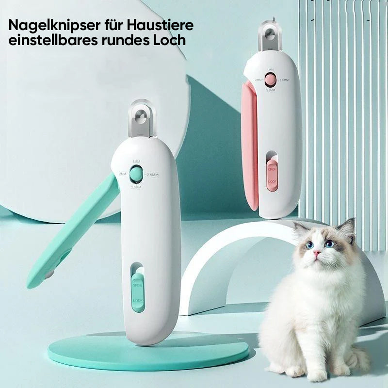 Katzennagelknipser mit verstellbarer Blende