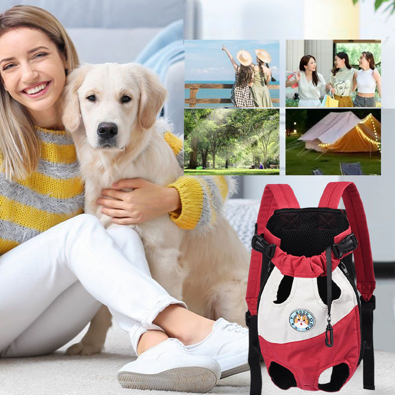 Tragbarer Rucksack für Hunde und Katzen auf Reisen