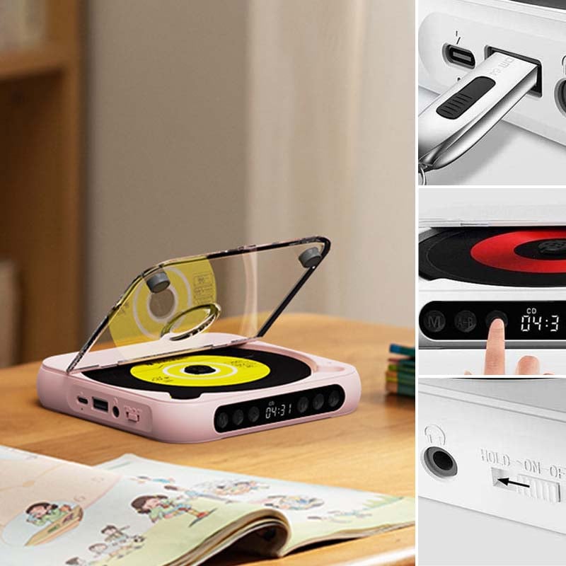 Tragbarer Bluetooth-kompatibler CD-Player