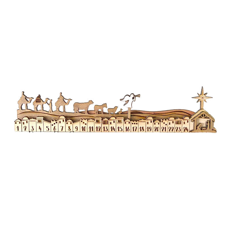 Weihnachtskrippen-Adventskalender aus Holz