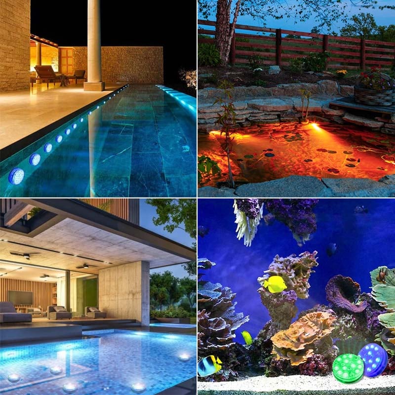 Doppellagige wasserdichte selbstklebende LED-Pool-Leuchte