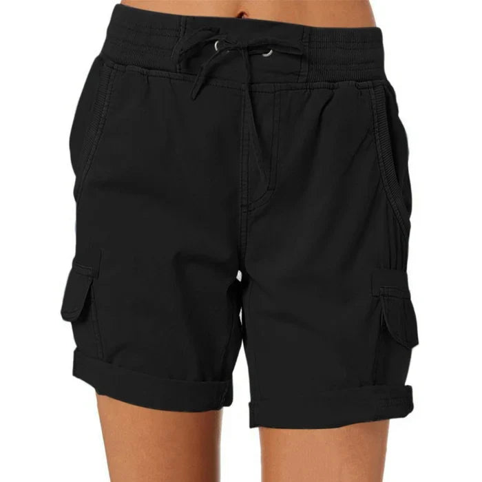 Hohe Taille Damen lässig lose Shorts