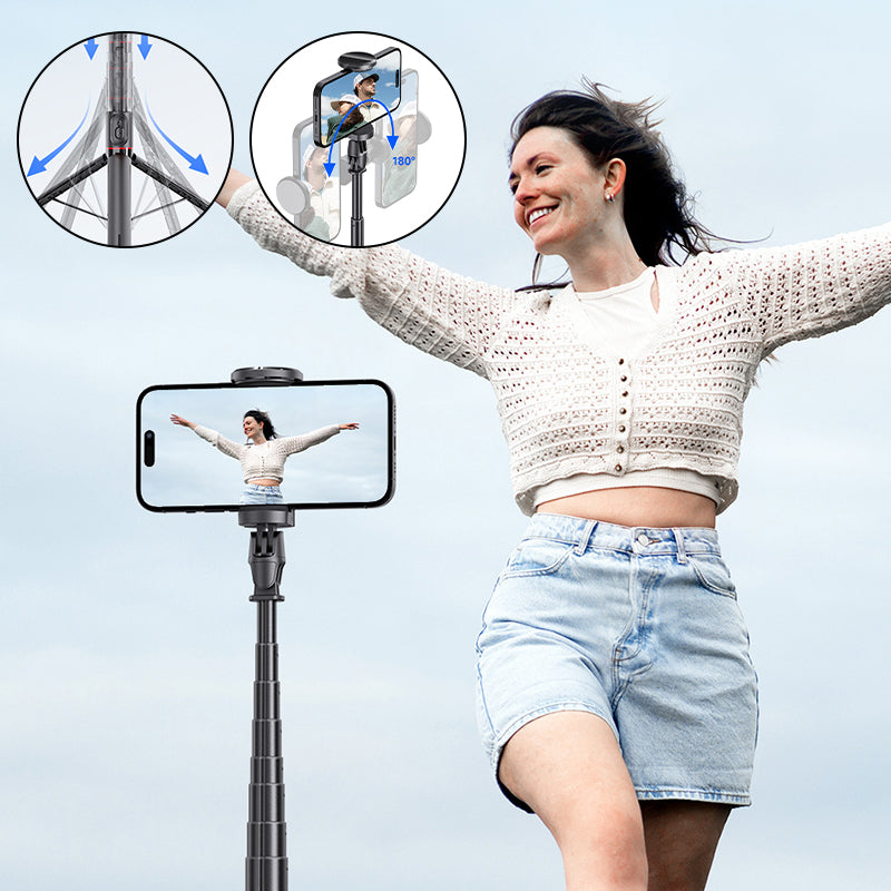 TT01 Ausziehbares Bluetooth-Selfie-Stick-Stativ