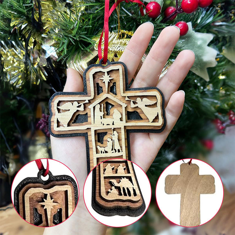 Weihnachtsornament Kreuz