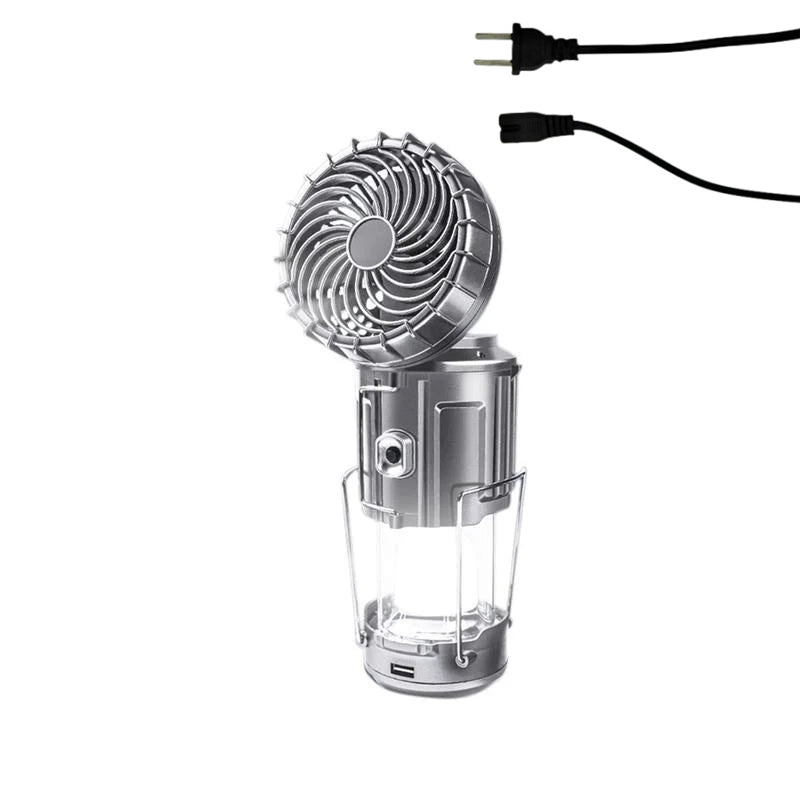 Tragbare LED-Camping-Laterne mit Ventilator
