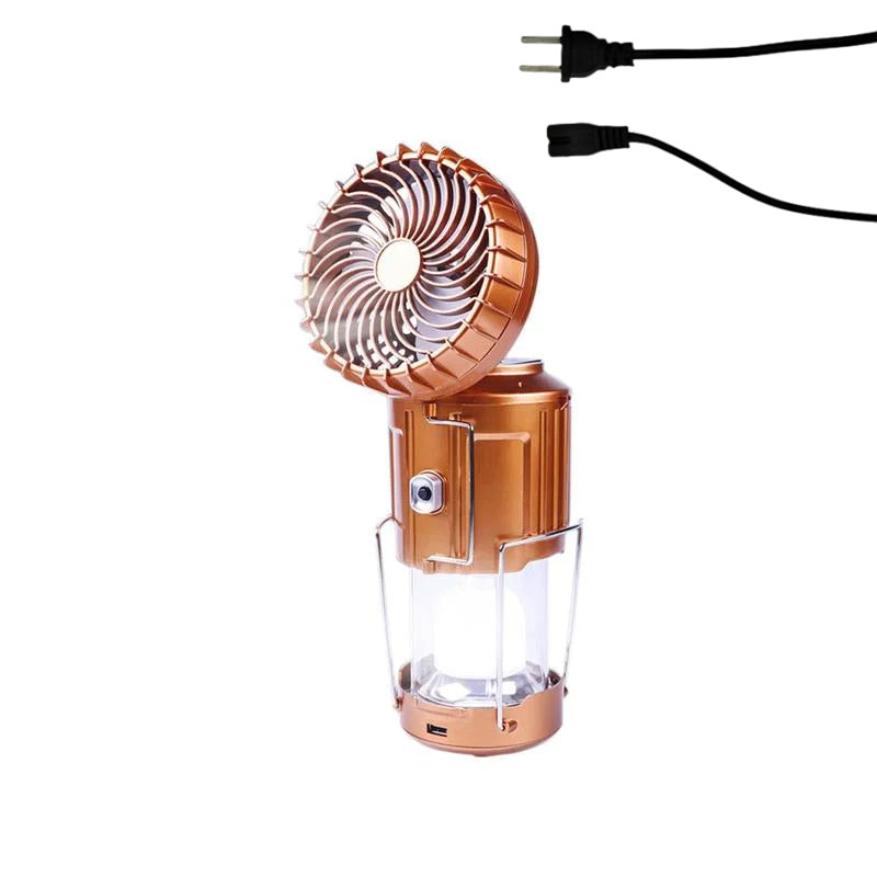 Tragbare LED-Camping-Laterne mit Ventilator