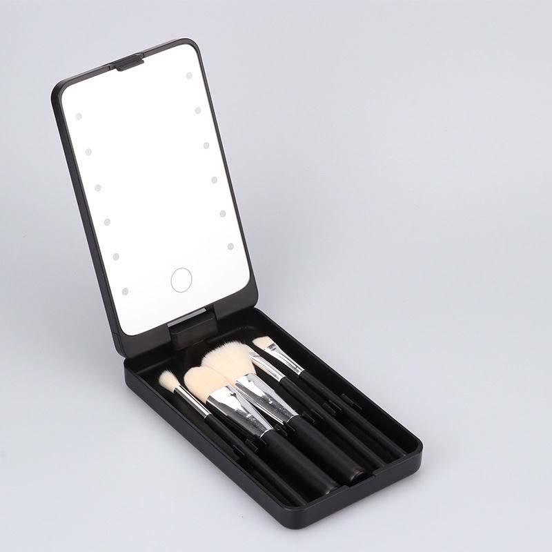 Reise-Make-up-Pinsel-Set mit LED-Licht