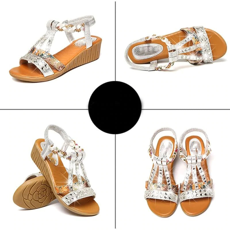 Damen Luxus Strand Sandalen